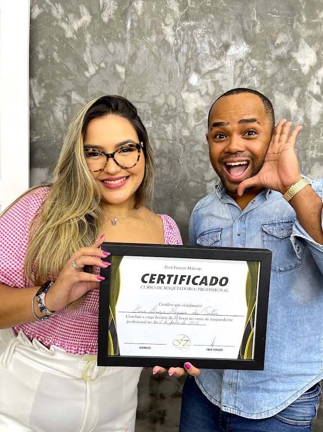 Aluna certificada por Fred Feruzzi